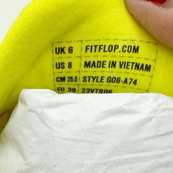 Flipflop Women Vitamin FFX Knit Sports Sneakers US 8 Yellow Glow in the Dark NIB - Picture 12 of 12